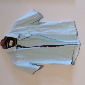 Level Ten medium light blue men's short-sleeve shirt